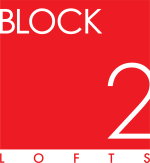 A red background with the word block and the number 2.